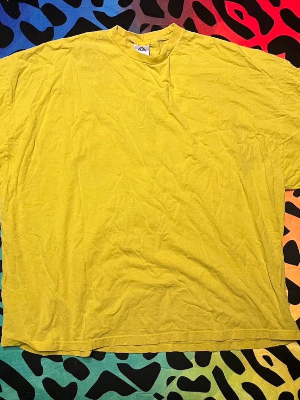 ALSTYLE APPAREL & ACTIVEWEAR YELLOW SHORT SLEEVE T SHIRT 6XL 100% COTTON